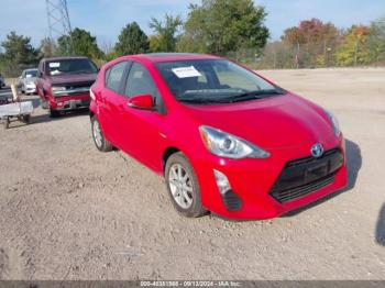  Salvage Toyota Prius c