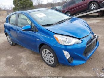  Salvage Toyota Prius c