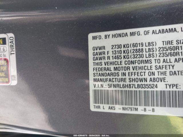 Honda Odyssey Touring Image 9