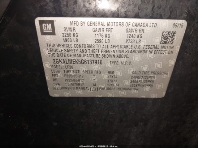 GMC Terrain Sle-1 Image 16