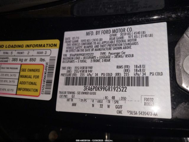 Ford Fusion Titanium Image 11