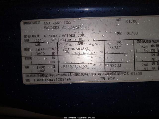 Chevrolet Express Upfitter Pkg. Image 8