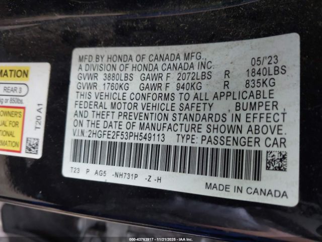 Honda Civic Sport Image 13