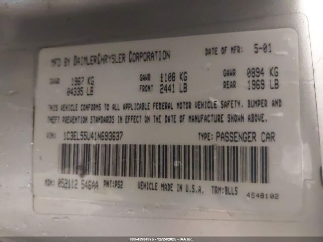 Chrysler Sebring Lxi Image 7